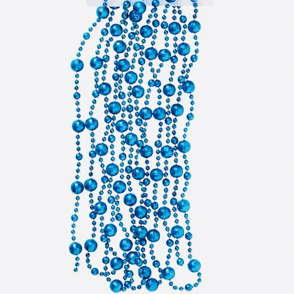 12 Ft. Strand Vintage Royal Blue Disco Ball Beaded Garland Beads